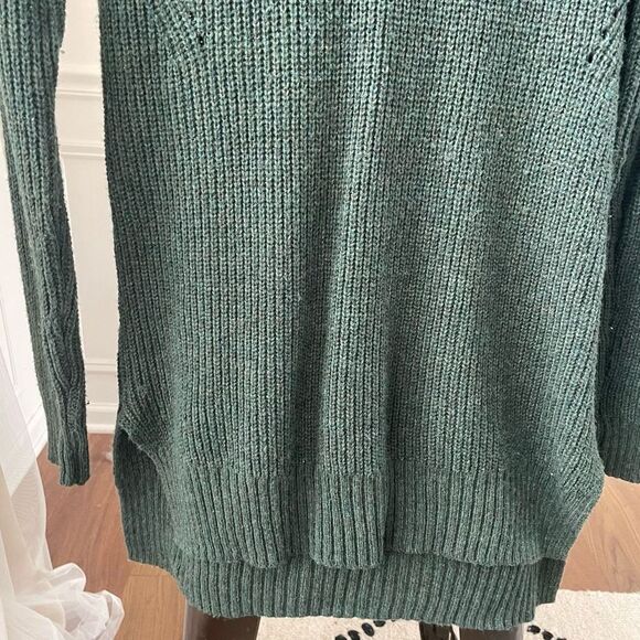 BP Green Lightweight Ribbed Tunic Sweater Oversized S - Picture 3 of 8